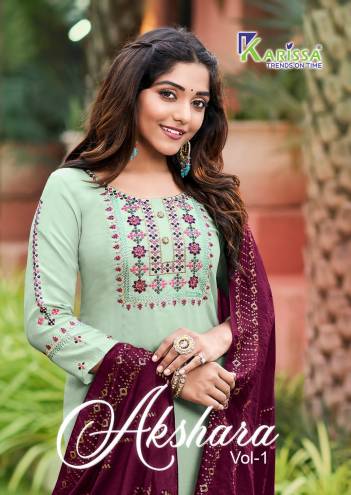 Akshara Vol 1 By Karissa Designer Readymade Salwar Kameez Collection